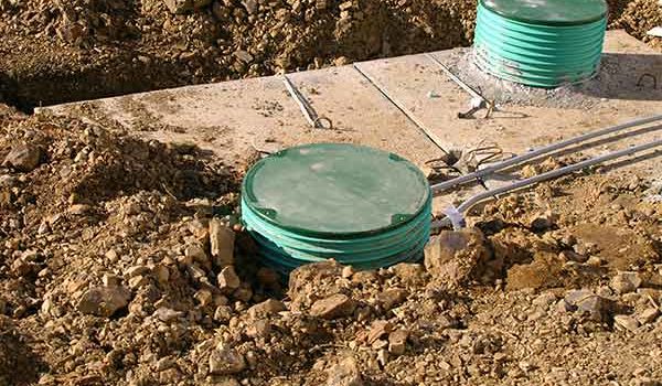 Septic System During Installation